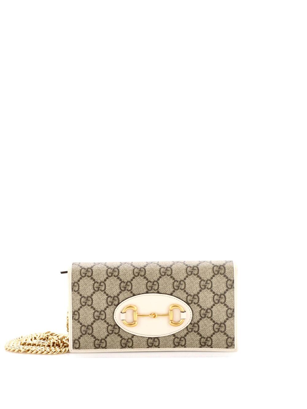 Gucci Horsebit Chain Wallet Gg Coated #324808G94B